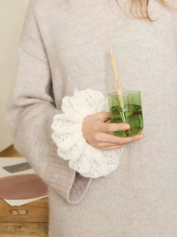 Fleur Scrunchie 2502-11 zestaw wzór na druty z włóczką