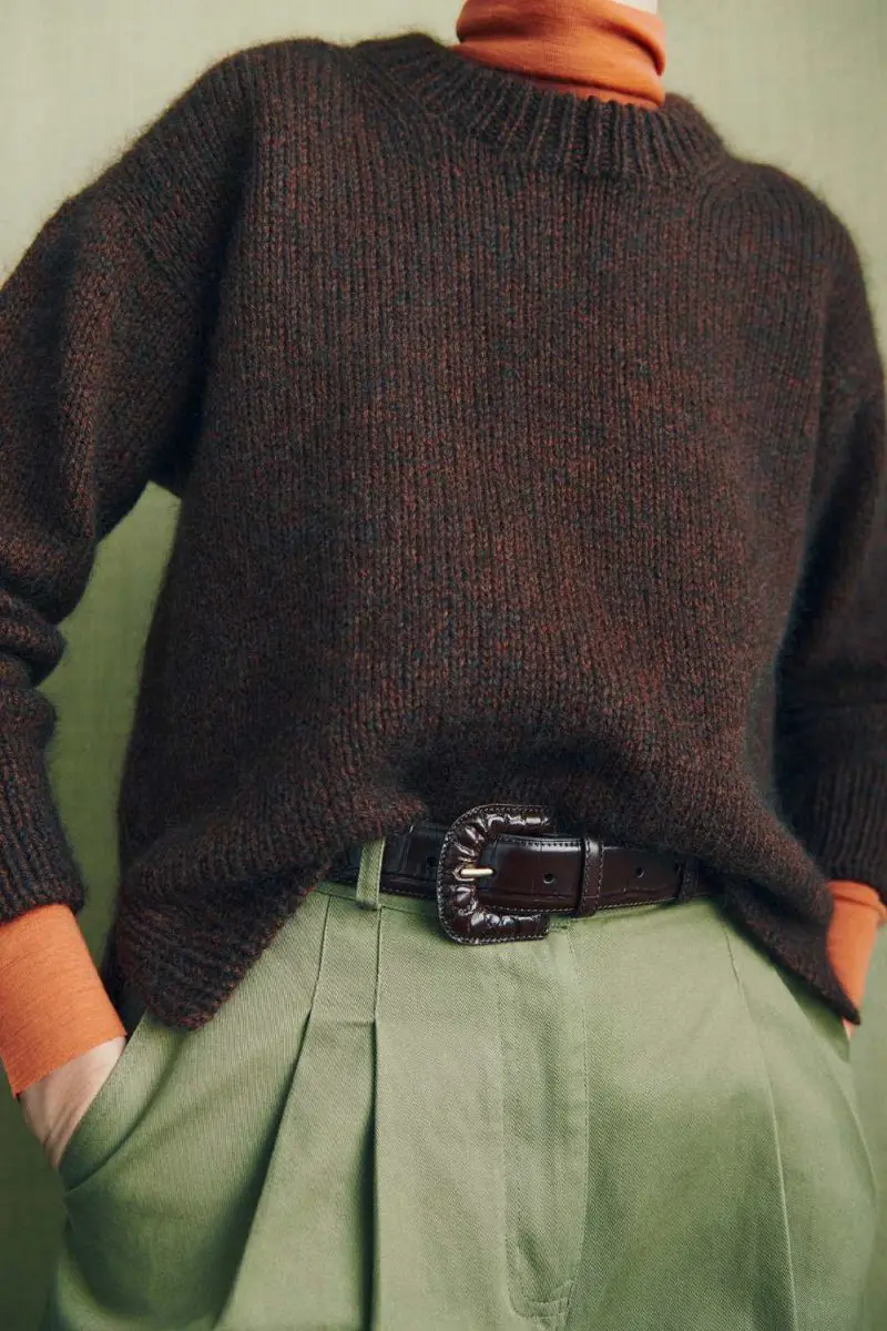 Sweter Otti Helga Isager wzór dziewiarski po polsku