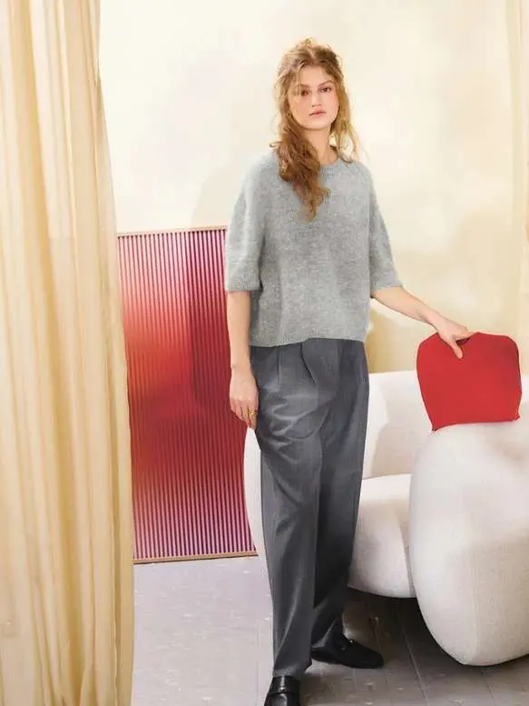 Ivy Tee 2502-09 zestaw wzór na druty z włóczką