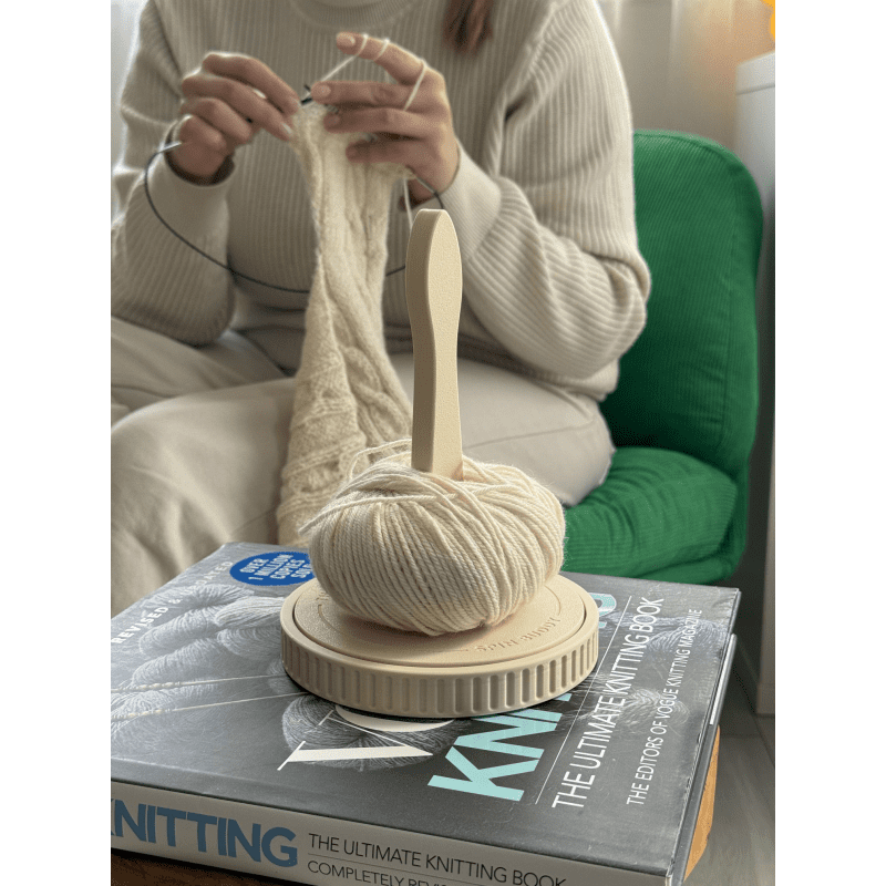 The Knitting Box Spin Buddy Macaron