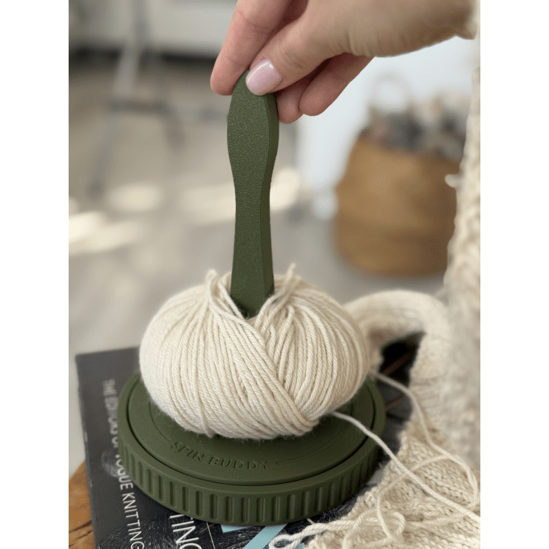 The Knitting Box Spin Buddy Macaron
