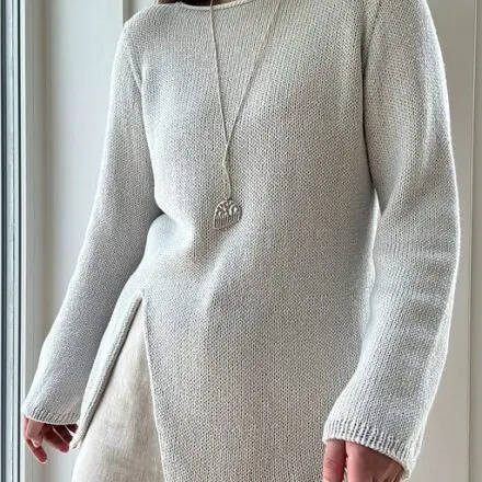 Liv Blouse wzór na druty z włóczką Sole Pascuali