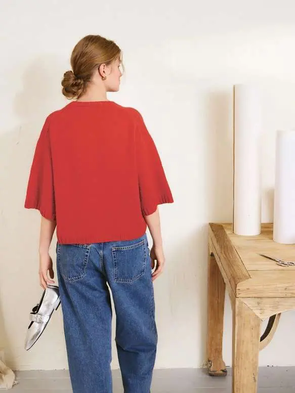 Lia Cardigan 2502-02 zestaw wzór na druty z włóczką