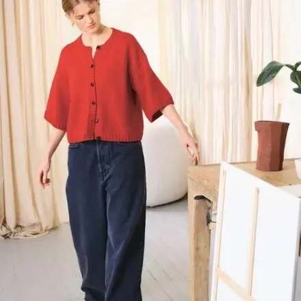 Lia Cardigan 2502-02 zestaw wzór na druty z włóczką