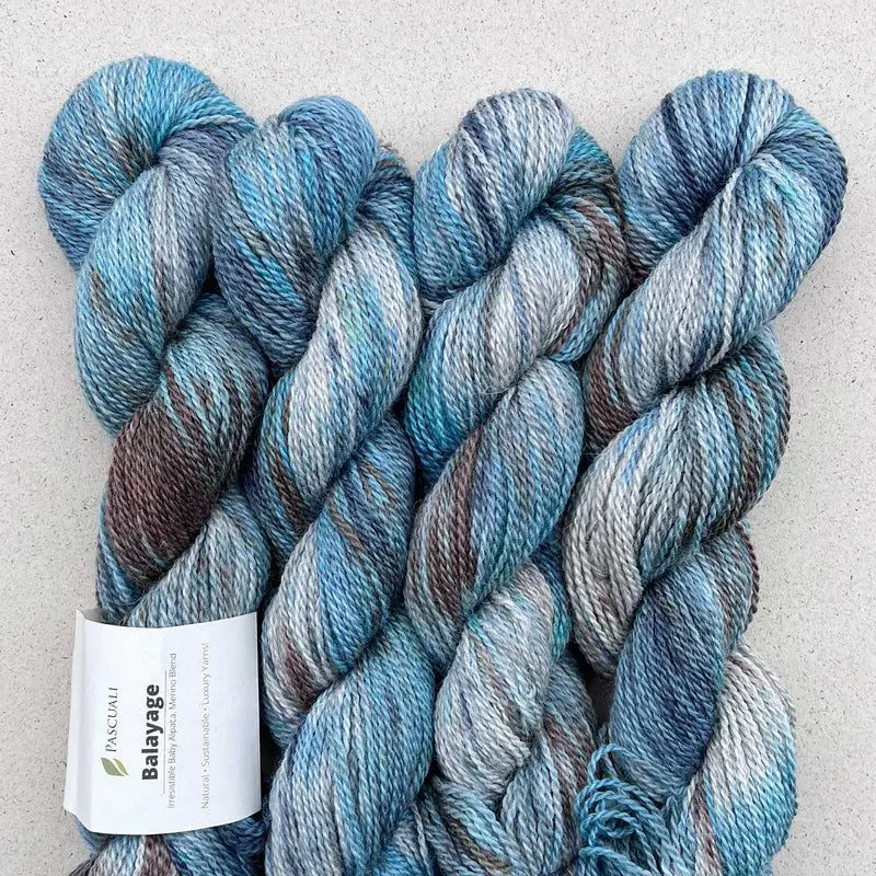 Kathy Mittens wzór na druty z włóczką Balayage Hand-Dyed