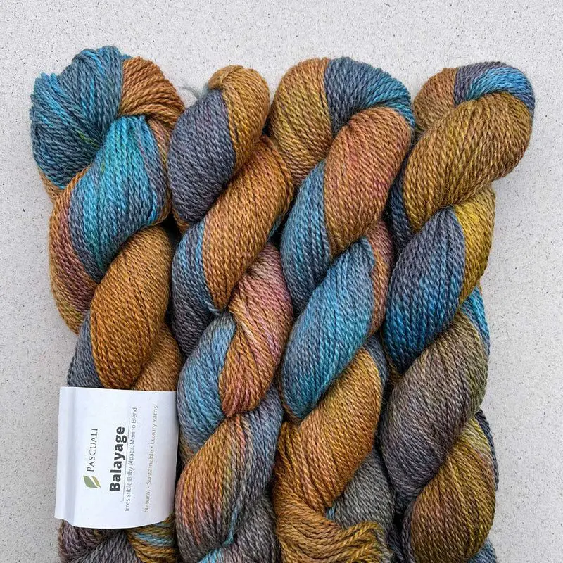 Kathy Mittens wzór na druty z włóczką Balayage Hand-Dyed