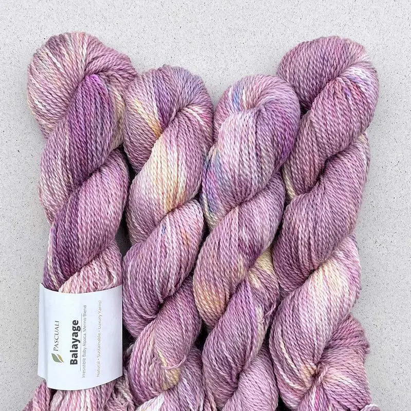 Kathy Mittens wzór na druty z włóczką Balayage Hand-Dyed