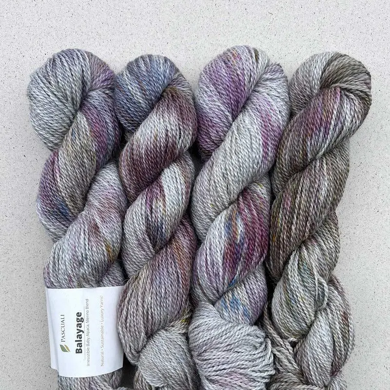 Kathy Mittens wzór na druty z włóczką Balayage Hand-Dyed