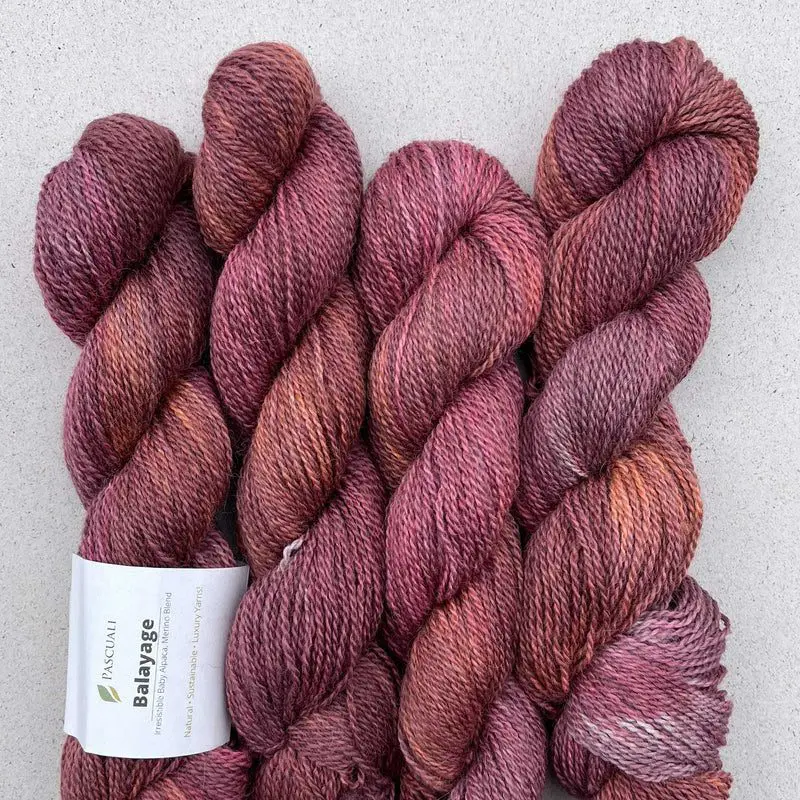 Kathy Mittens wzór na druty z włóczką Balayage Hand-Dyed