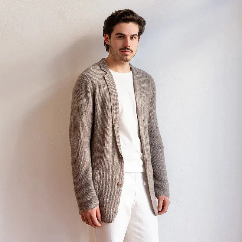 Marynarka TAILORED DANDY JACKET wzór na druty z włóczką