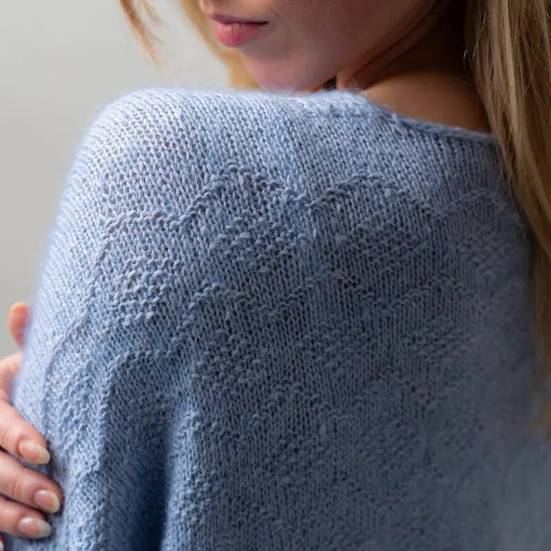 Kardigan Diamond Breeze zestaw na druty wzór z włóczką