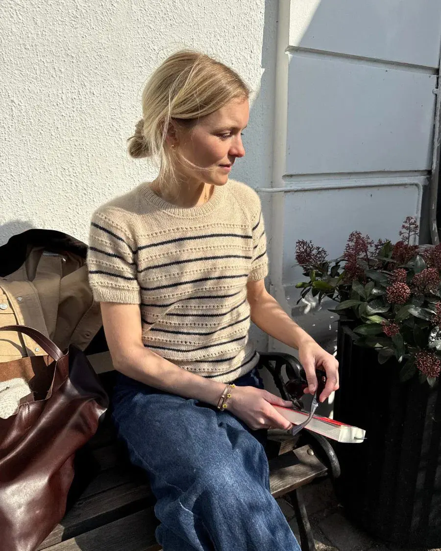 PetiteKnit Ida Tee wzór dziewiarski