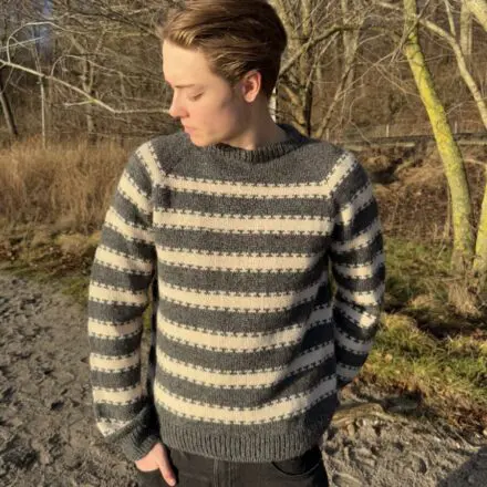 PetiteKnit Key Sweater Man wzór dziewiarski