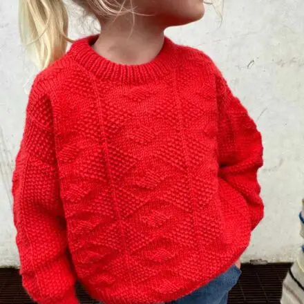 PetiteKnit wzory Esther Sweater Junior