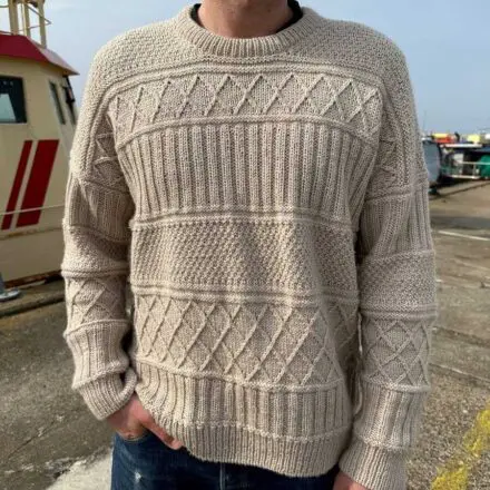 PetiteKnit Ingrid Sweater Man wzór dziewiarski