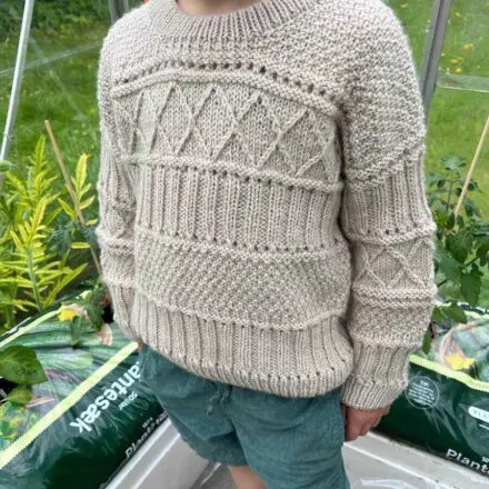PetiteKnit wzory Ingrid Sweater Junior