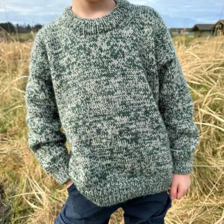 PetiteKnit wzory Melange Sweater Junior
