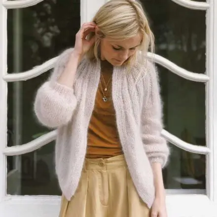 PetiteKnit wzory Sunday Cardigan Mohair Edition
