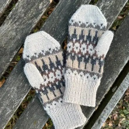 PetiteKnit wzory Celeste Mittens