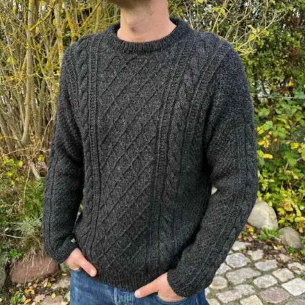 PetiteKnit Moby Sweater Man wzór dziewiarski