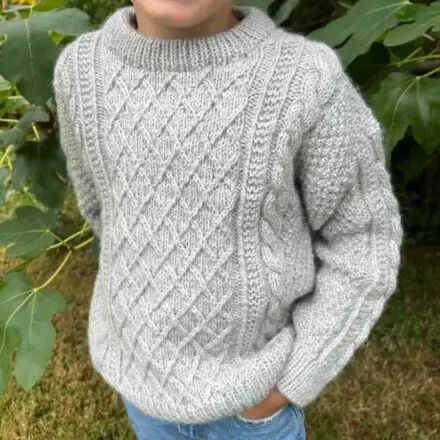 PetiteKnit wzory Moby Sweater Mini