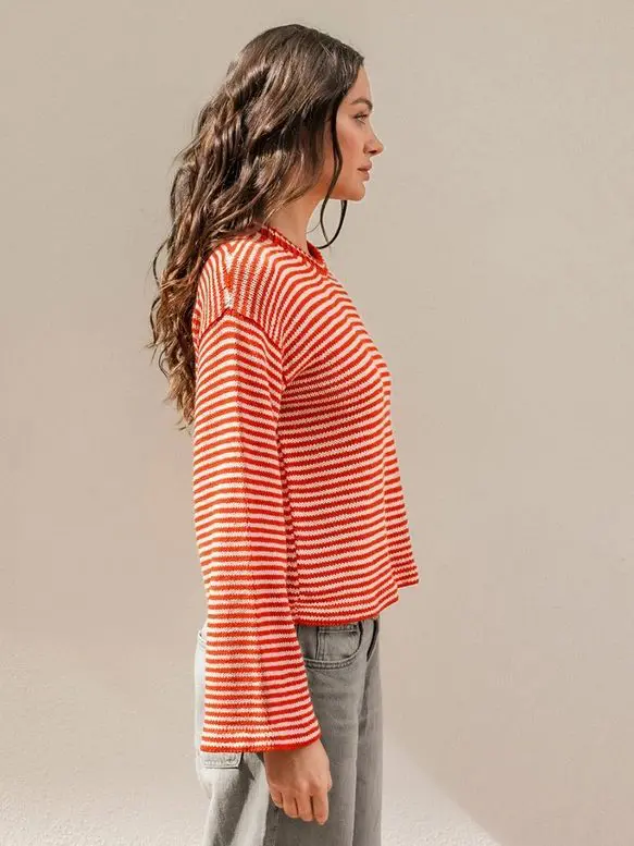 Cleo Sweater 2504-02a wzór na druty z włóczką