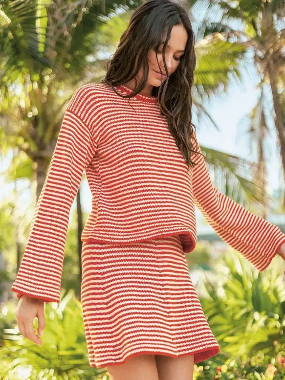 Cleo Sweater 2504-02a wzór na druty z włóczką