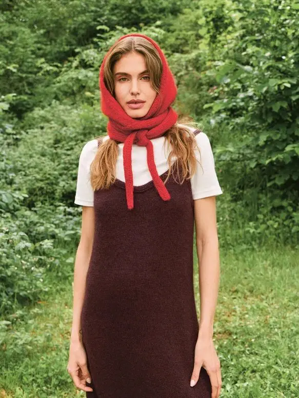 Tie The Hood 2507-07b wzór na druty z włóczką