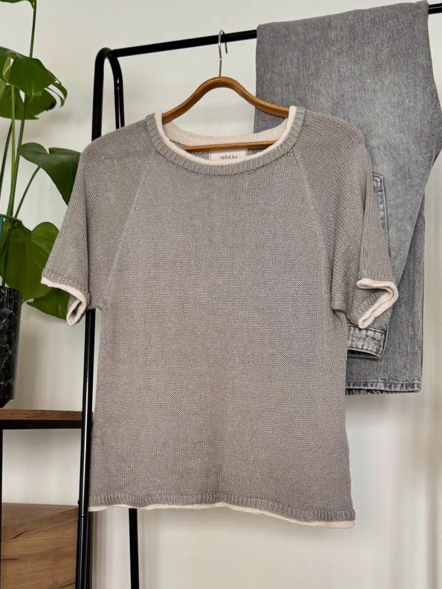 Arctic Tee wzór na druty z włóczką