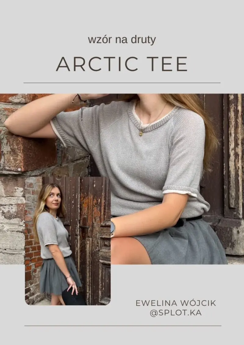 Arctic Tee wzór na druty z włóczką