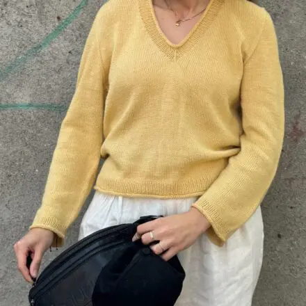 Butter Blouse wzór na druty z włóczką Pinta Pascuali