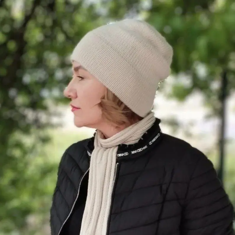 Duo wzór z włóczką natural