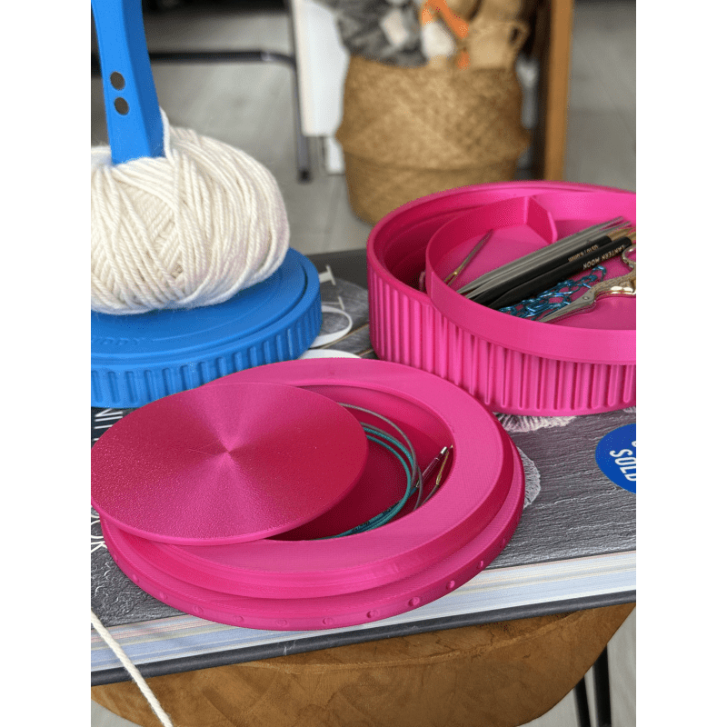 The Knitting Box Macaron Knitting Stuff Organizer Maxi