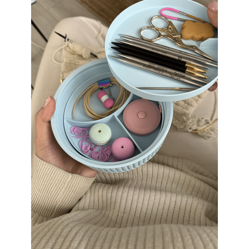 The Knitting Box Macaron Knitting Stuff Organizer Maxi