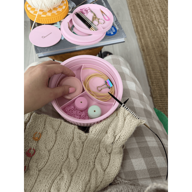 The Knitting Box Macaron Knitting Stuff Organizer Maxi