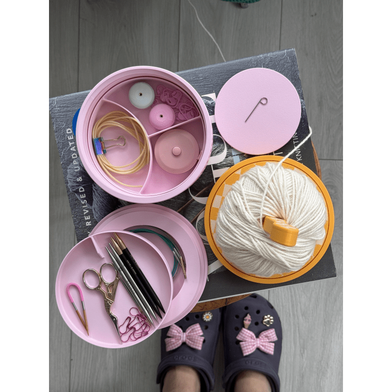 The Knitting Box Macaron Knitting Stuff Organizer Maxi