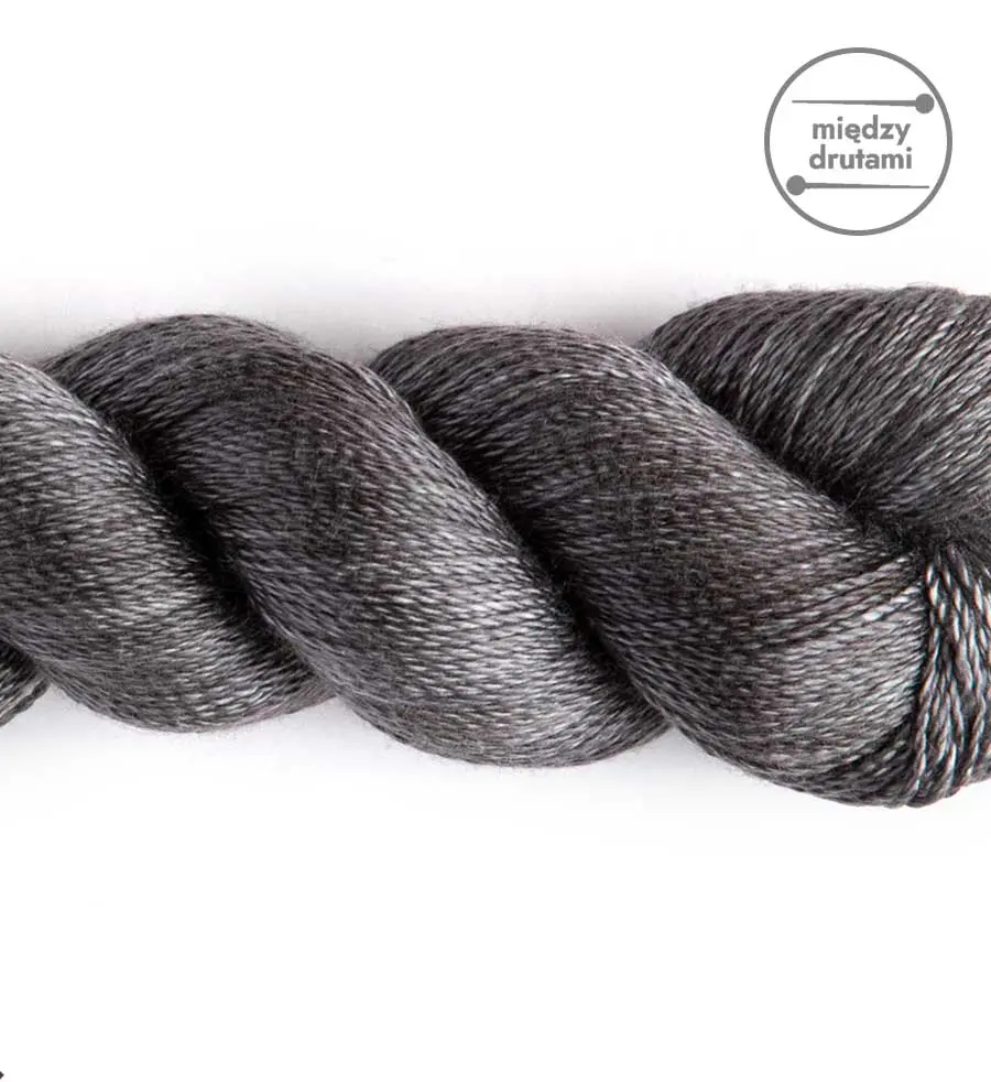 Włóczka Pure Silk Lace Graphite Woollala