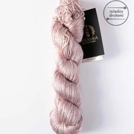 Włóczka Pure Silk Lace Lawendowe Latte Woollala