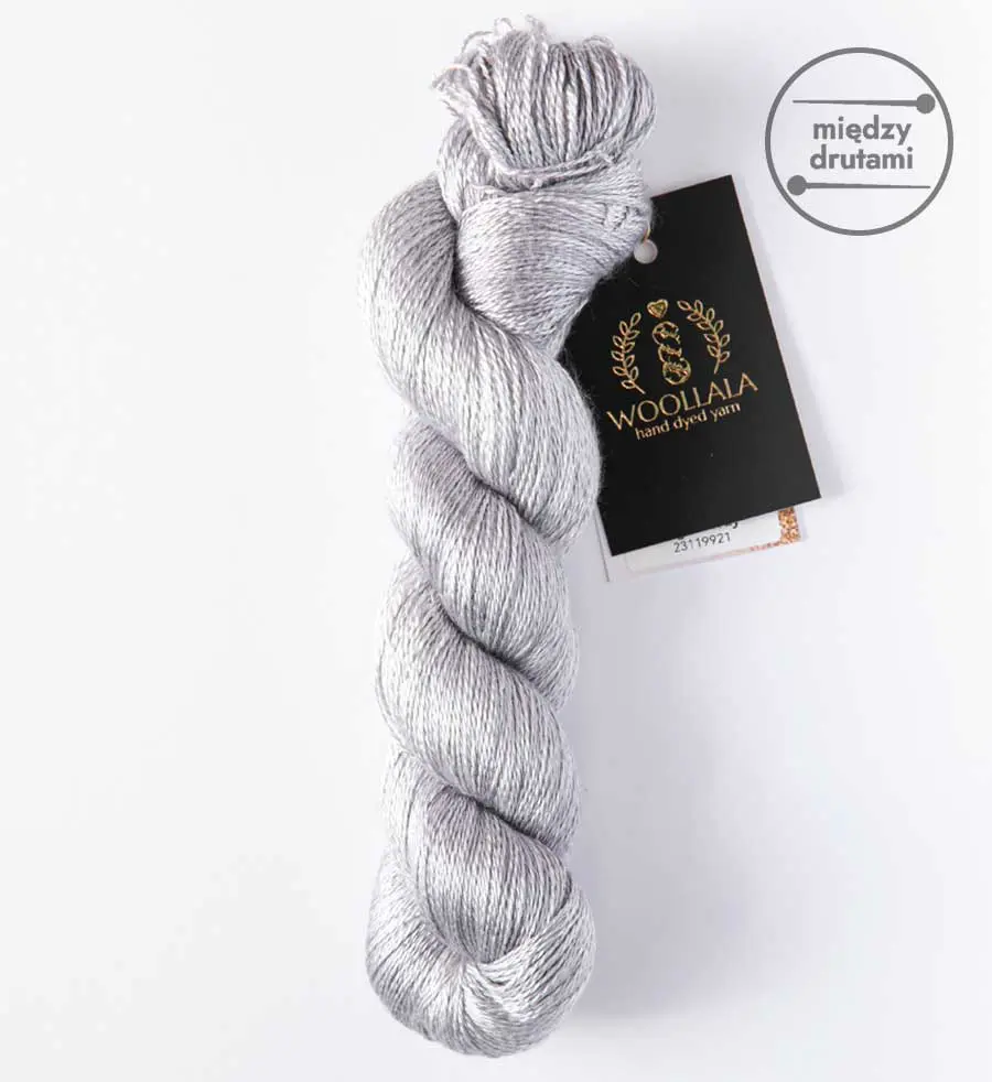 Włóczka Pure Silk Lace Light Gray Woollala