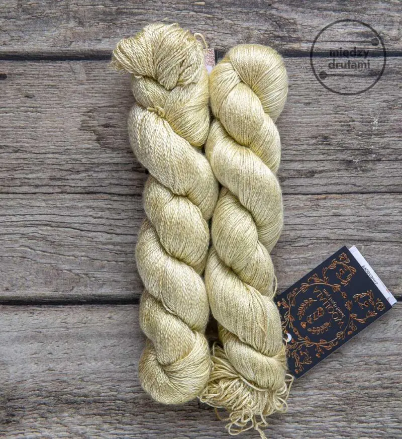 Złocista Gruszka Woollala Pure Silk Lace 600
