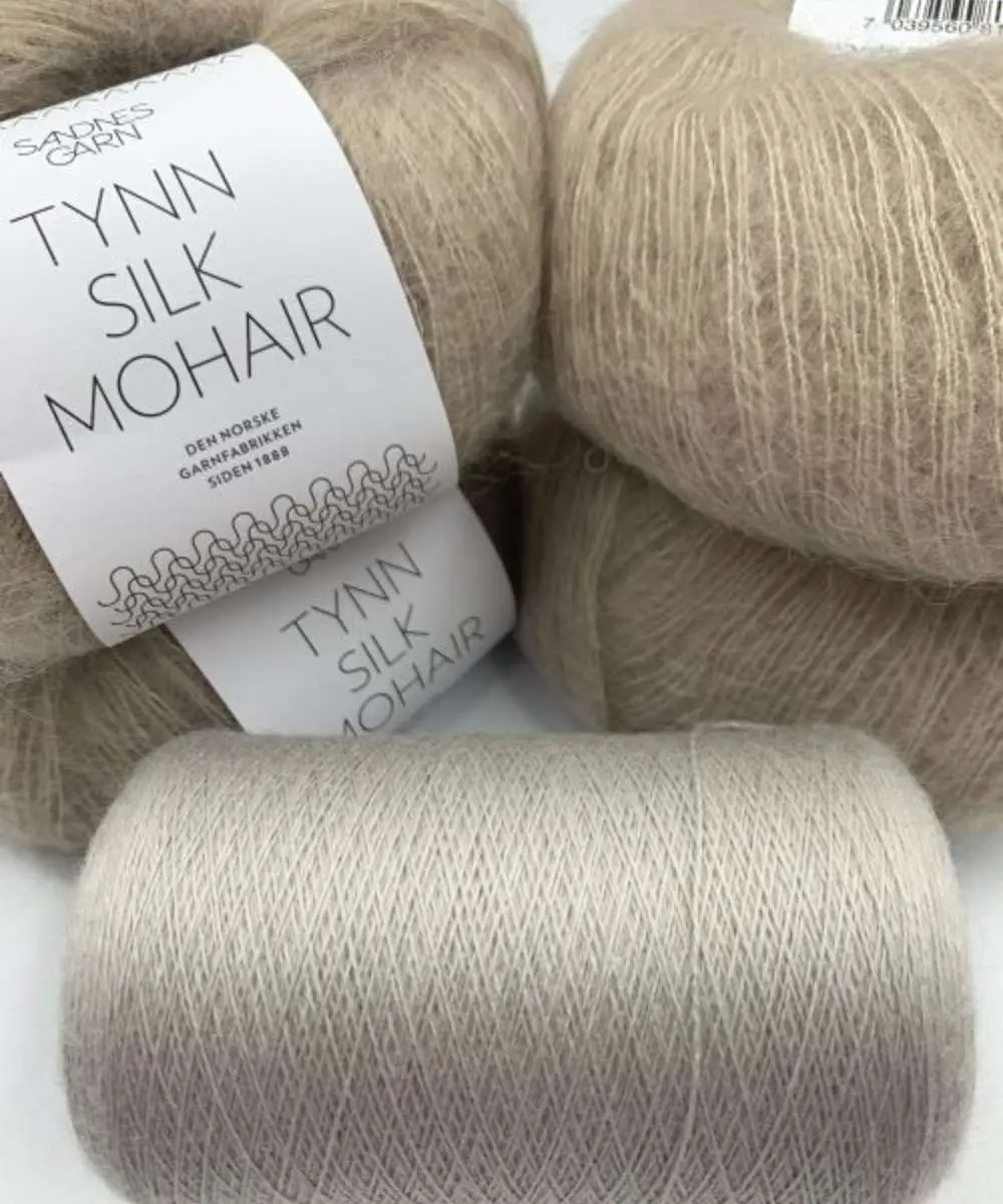 Zestaw włóczek na sweter moher + cienkie merino