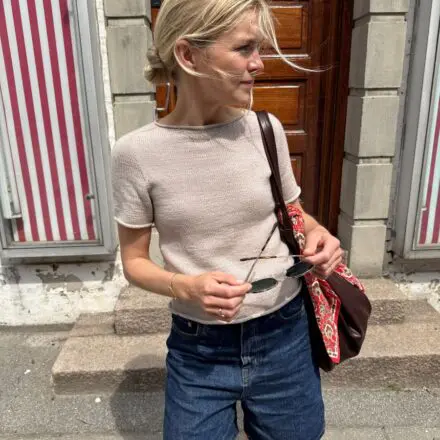 PetiteKnit Ivy Tee wzór dziewiarski