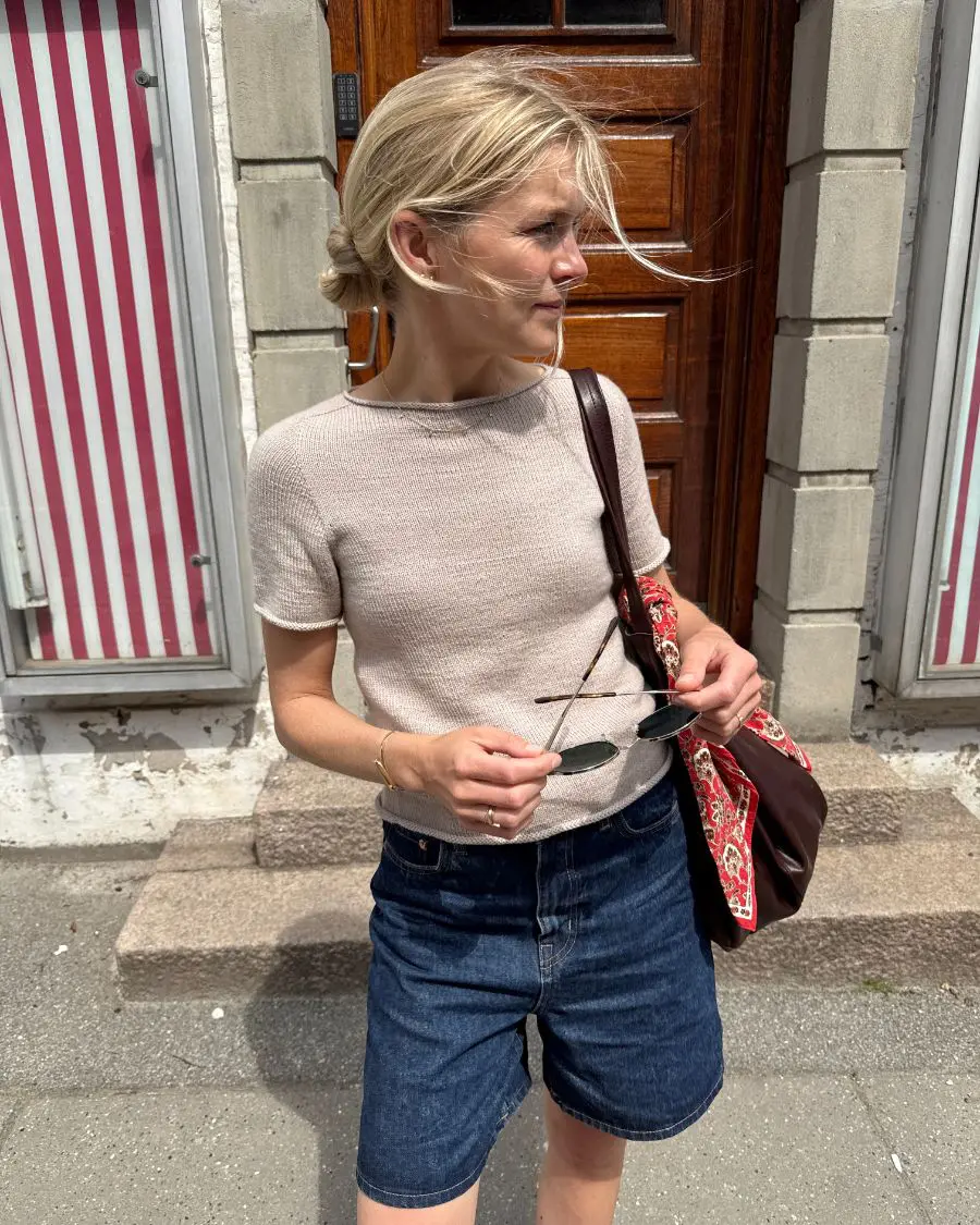 PetiteKnit Ivy Tee wzór dziewiarski