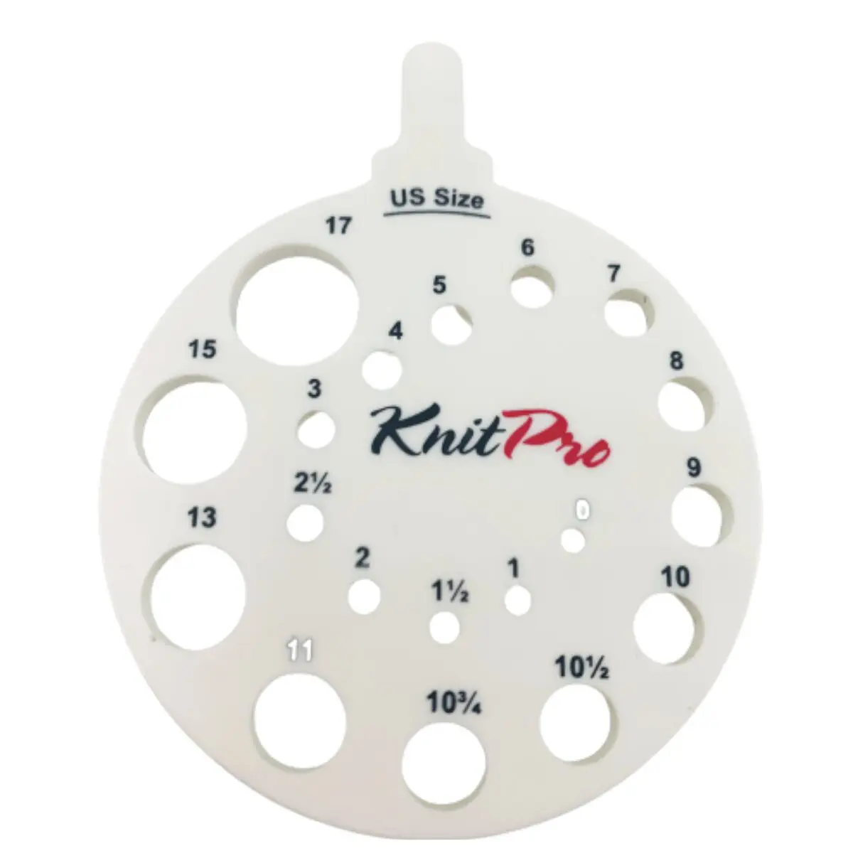 KnitPro miarka grubości drutów okrągła