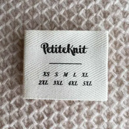 Metka PetiteKnit duża rozmiary