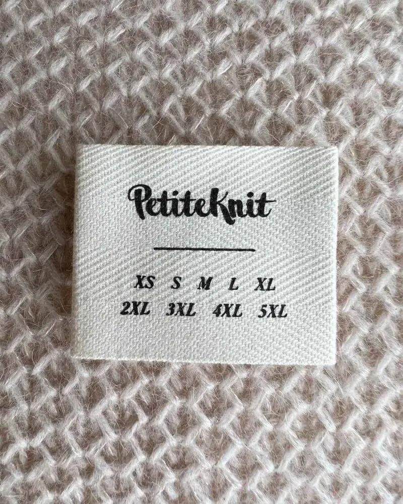 Metka PetiteKnit duża rozmiary