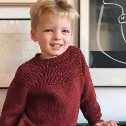 PetiteKnit wzór Anker's Sweater