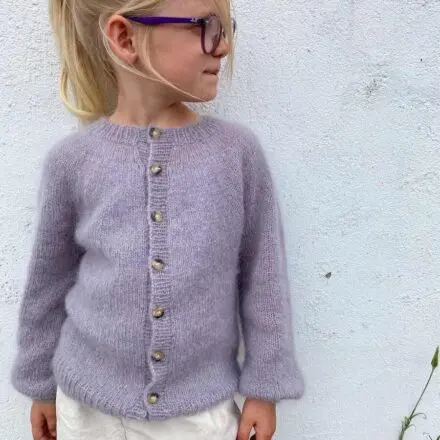 PetiteKnit wzory Novice Cardigan Junior mohair