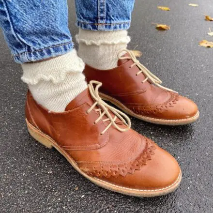 PetiteKnit wzory Ruffle Socks