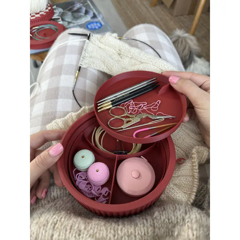 The Knitting Box Macaron Knitting Stuff Organizer Maxi